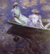Claude Monet Young Girls in the Rowing Boat oil painting reproduction